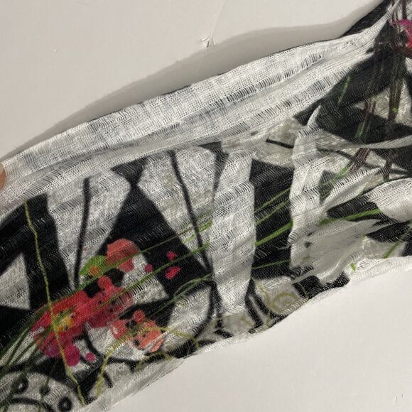 FunSport Women’s S Floral Abstract Tunic Lagenlook Long Sleeve Artsy Boho - Picture 8 of 12